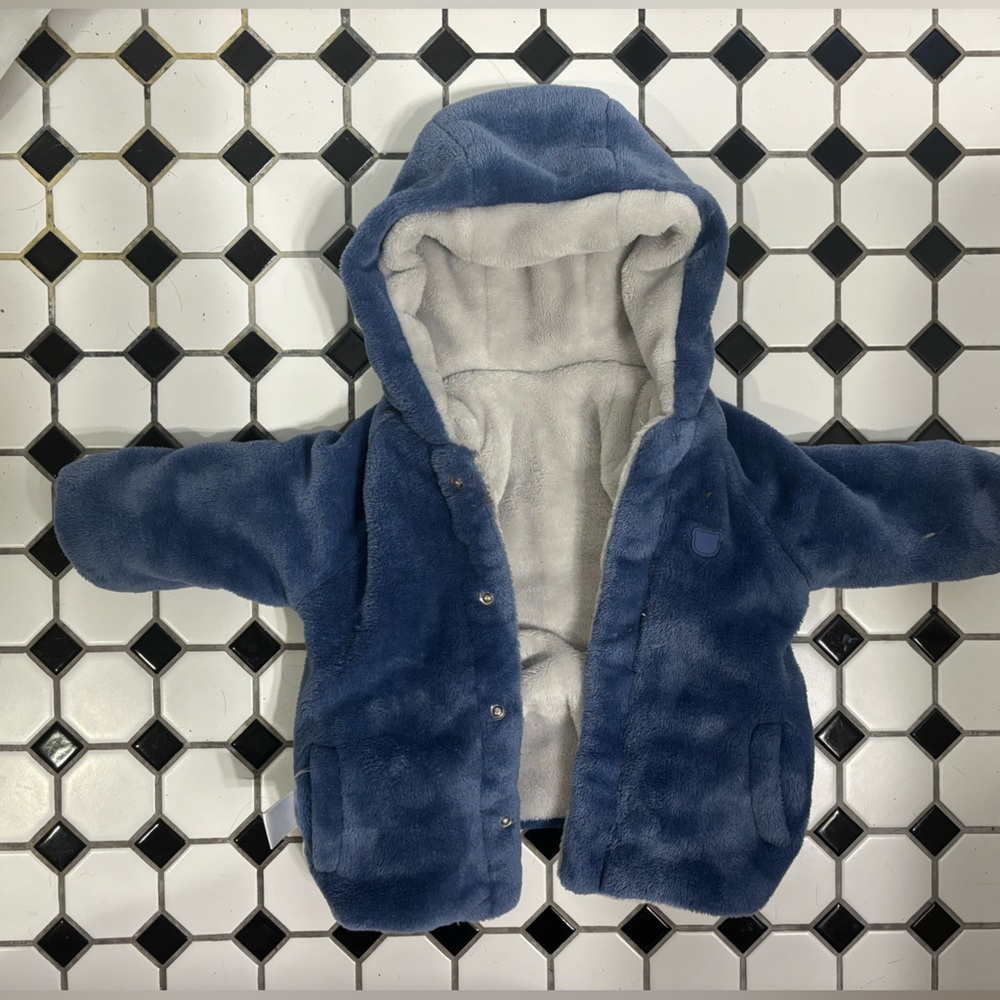 Mayoral Reversible Fleece Baby Jacket - 4-6M